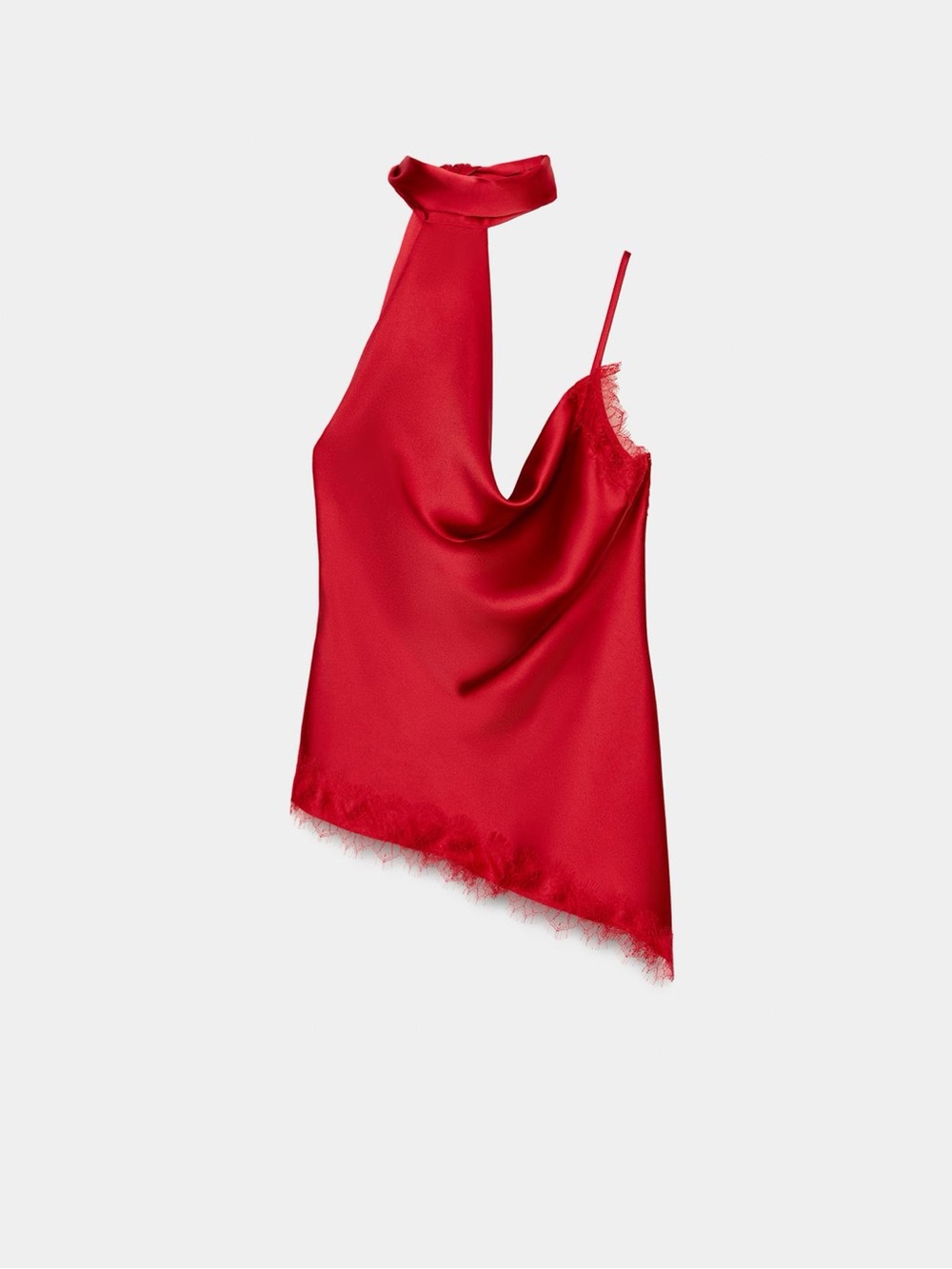 BNWT - ZARA Combined Lace Camisole Top in Red